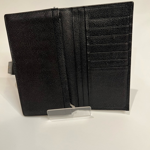 BVLGARI BLACK PEBBLE LEATHER LONG WALLET - Picture 4 of 9
